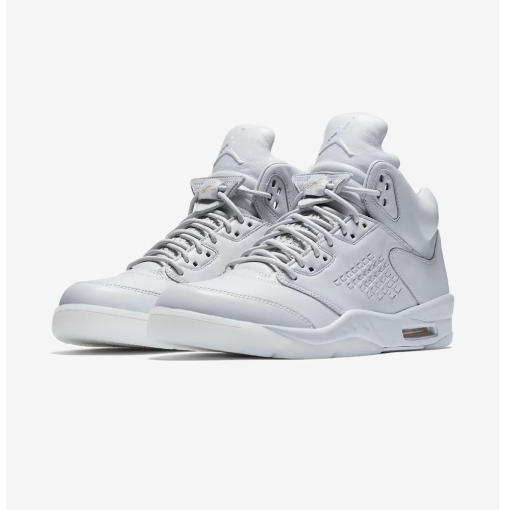 AIR JORDAN 5 RETRO PREMIUM Pure Platinum-Stealth-Stealth-Wolf Grey